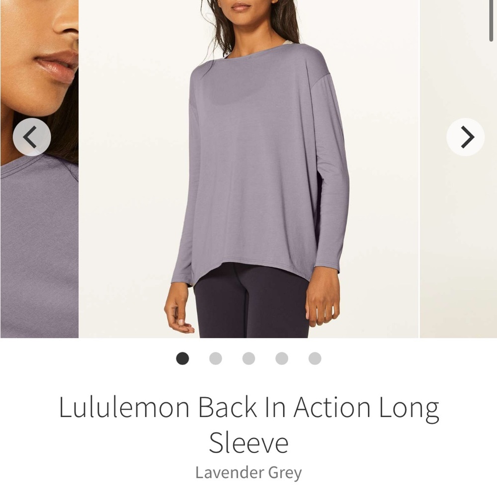 Lululemon Back In Action Long Sleeve